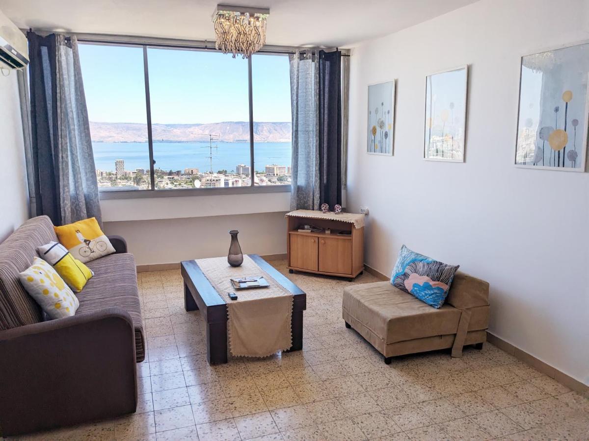 1Bdrm Apt With Panoramic View Of Sea And Mountains Apartment Tiberias Exterior photo